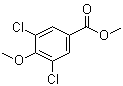 3,5-二氯-4-甲氧基苯甲酸甲酯分子结构 (CAS 24295-27-0)