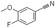 4-氟-3-甲氧基苯腈分子结构 (CAS 243128-37-2)