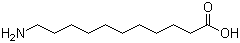 structure of CAS# 2432-99-7, 11-Aminoundecanoic acid
