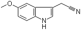 5-甲氧基吲哚-3-乙腈分子结构 (CAS 2436-17-1)