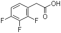 2,3,4-三氟苯乙酸分子结构 (CAS 243666-12-8)