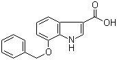 7-苄氧基-1H-吲哚-3-甲酸分子结构 (CAS 24370-75-0)