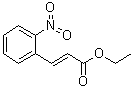 (E)-3-(2-硝基苯基)-2-丙烯酸乙酯分子结构 (CAS 24393-59-7)
