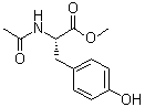 N-乙酰基-L-酪氨酸甲酯分子结构 (CAS 2440-79-1)