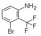 3-溴-2-(三氟甲基)苯胺分子结构 (CAS 244246-71-7)