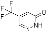 5-三氟甲基-2H-哒嗪-3-酮分子结构 (CAS 244268-34-6)