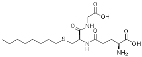 S-辛基谷胱甘肽分子结构 (CAS 24435-27-6)