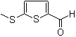结构式 CAS# 24445-35-0, 2-(甲硫基)噻吩-5-甲醛