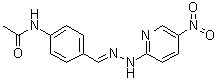 4-Acetaminobenzaldehyde 5-nitro-2-pyridylhydrazone molecular structure (CAS 24458-23-9)