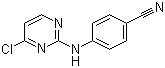 4-[(4-氯-2-嘧啶基)氨基]苯腈分子结构 (CAS 244768-32-9)