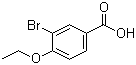 3-溴-4-乙氧基苯甲酸分子结构 (CAS 24507-29-7)