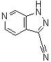 1H-吡唑并[3,4-c]吡啶-3-甲腈分子结构 (CAS 245325-34-2)