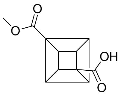 4-Methoxycarbonylcubanecarboxylic acid molecular structure (CAS 24539-28-4)