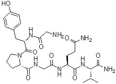 Glycyl-L-tyrosyl-L-prolylglycyl-L-glutaminyl-L-valinamide molecular structure (CAS 245443-51-0)