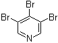 3,4,5-三溴吡啶分子结构 (CAS 2457-48-9)