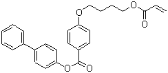 4-[4-[(1-氧代-2-丙烯基)氧基]丁氧基]-苯甲酸 联苯-4-基酯分子结构 (CAS 245760-39-8)