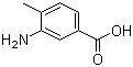 3-氨基-4-甲基苯甲酸分子结构 (CAS 2458-12-0)