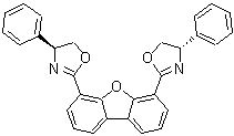 (4S,4'S)-2,2'-(4,6-二苯并呋喃二基)二[4,5-二氢-4-苯基恶唑]分子结构 (CAS 246040-77-7)