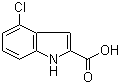 4-氯吲哚-2-甲酸分子结构 (CAS 24621-73-6)