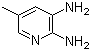 2,3-二氨基-5-甲基吡啶分子结构 (CAS 24638-29-7)