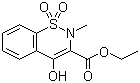 4-羟基-2-甲基-2H-1,2-苯并噻嗪-3-甲酸乙酯 1,1-二氧化物分子结构 (CAS 24683-26-9)