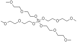 四[2-(2-甲氧基乙氧基)乙基]硅酸酯分子结构 (CAS 24685-89-0)