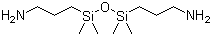 1,3-双(3-氨基丙基)-1,1,3,3-四甲基二硅氧烷分子结构 (CAS 2469-55-8)