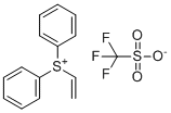 二苯基(乙烯基)锍三氟甲烷磺酸酯分子结构 (CAS 247129-88-0)
