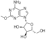 2-甲氧基腺苷分子结构 (CAS 24723-77-1)