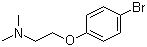 2-(4-溴苯氧基)-N,N-二甲基乙胺分子结构 (CAS 2474-07-9)