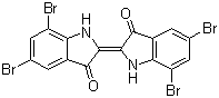 溴靛蓝分子结构 (CAS 2475-31-2)