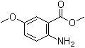 2-氨基-5-甲氧基苯甲酸甲酯分子结构 (CAS 2475-80-1)
