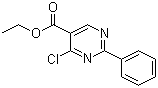4-氯-2-苯基-5-嘧啶羧酸乙酯分子结构 (CAS 24755-82-6)