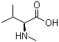 N-甲基-L-缬氨酸分子结构 (CAS 2480-23-1)