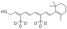 Vitamin A1-d6 molecular structure (CAS 2483831-77-0)