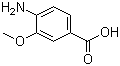 structure of CAS# 2486-69-3, 4-Amino-3-methoxybenzoic acid