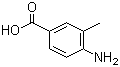 4-氨基-3-甲基苯甲酸分子结构 (CAS 2486-70-6)