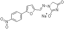 丹曲林钠分子结构 (CAS 24868-20-0)