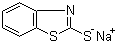 结构式 CAS# 2492-26-4, 巯基苯并噻唑钠; 2-硫醇基苯并噻唑钠盐; 苯并噻唑-2-基硫化钠