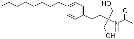 structure of CAS# 249289-10-9, N-(1,1-Bis(hydroxymethyl)-3-(4-octylphenyl)propyl)acetamide