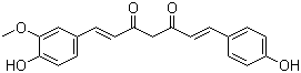 去甲氧基姜黄素分子结构 (CAS 24939-17-1)