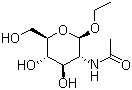 乙基 2-(乙酰基氨基)-2-脱氧-beta-D-吡喃葡萄糖苷分子结构 (CAS 2495-96-7)