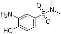 N-N-二甲基-3-氨基-4-羟基-1-苯磺酰胺分子结构 (CAS 24962-75-2)