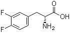 3,4-二氟-D-苯丙氨酸分子结构 (CAS 249648-08-6)