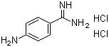 structure of CAS# 2498-50-2, 4-Aminobenzamidine dihydrochloride