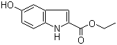 5-羟基吲哚-2-甲酸乙酯分子结构 (CAS 24985-85-1)