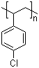 聚(4-氯苯乙烯)分子结构 (CAS 24991-47-7)