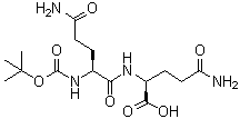 N2-[叔丁氧羰基]-L-谷氨酰胺酰-L-谷氨酰胺分子结构 (CAS 250290-76-7)