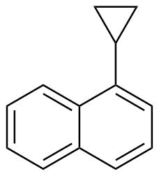 1-Cyclopropylnaphthalene molecular structure (CAS 25033-19-6)