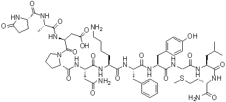 泡蛙肽分子结构 (CAS 2507-24-6)